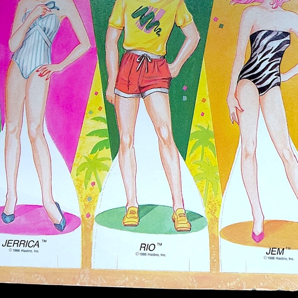 Vintage Jem Paper Dolls Book - Picture 8 of 10